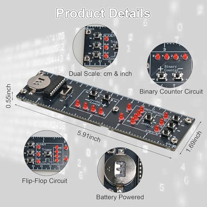 DIY Digital Logic Circuit Ruler Soldering Project Kit