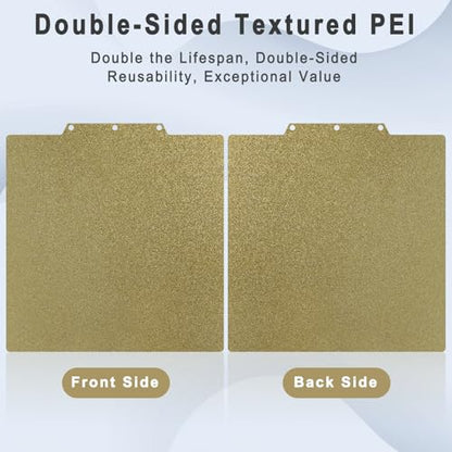 Double Sided Textured PEI Build Plate for Adventurer 5M 235x235mm Spring Steel Sheet Hot Bed Replacement - color: Double side PEI, size: 235mm Adventurer 5M
