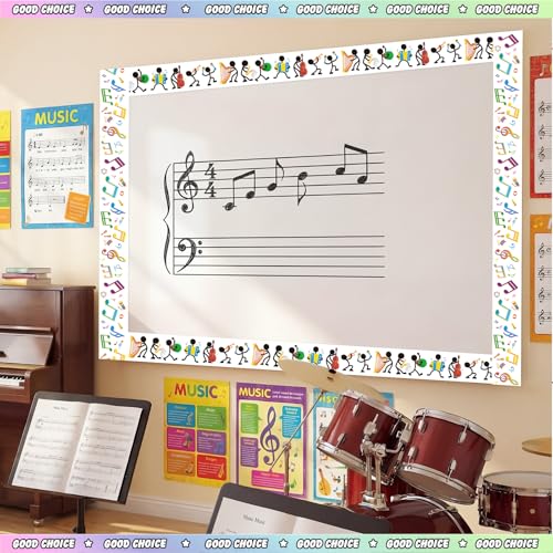 Containlol 118ft Bulletin Board Border Classroom Border, Music Style - style: Music Style