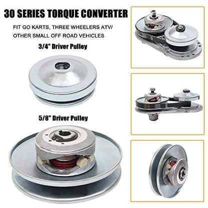 Torque Converter Go Kart Clutch Set 3/4 inch 12T #35 Chain - size: 12T 35 Chain