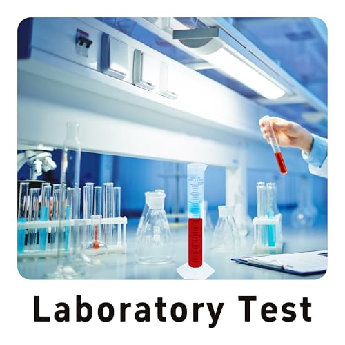 3PCS 50ml Measuring Cylinder, Plastic Transparent Graduated Cylinder, Science Test Tube Flask, 2-Sided Bule Measuring Lines Graduated Cylinder Beaker - size: 50ml