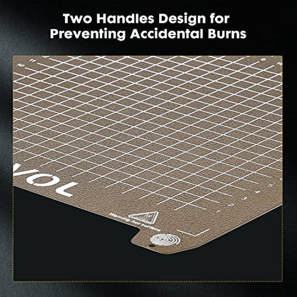 Sovol SV06 Flexible Steel Platform with Textured PEI Surface and Magnetic Bottom Sheet with Adhesive 235x235mm for Creality Ender 3/3 Pro/3 V2/3 S1 Sovol SV05/SV07 Aquila Kobra Neptune 2 3D Printer - size: 235*235mm