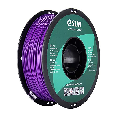 eSUN PLA PRO (PLA+) 3D Printer Filament, Dimensional Accuracy +/- 0.03 mm, 1kg Spool, 1.75mm, Purple - color: Purple