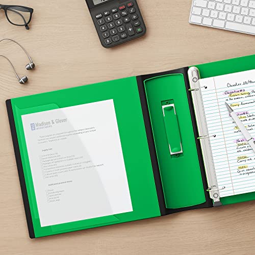 Staples Heavy-Duty 2-Inch D-Ring Binder, Green, Holds 540 Sheets - color: Green, size: 2-Inch