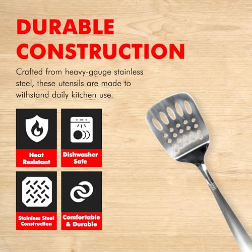 Chef Craft Stainless Steel Slotted Turner - style: Slotted Turner