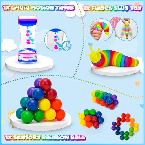 30Pack Fidget Toys Bulk for Adult Kids Age 5-7, 8-12, Sensory Autism Travel Must Have ADHD Autistic Figette Classroom Treasure Prize Box School Must Have Stress Anxiety Easter Basket Stuffers Gifts - style: 30pc