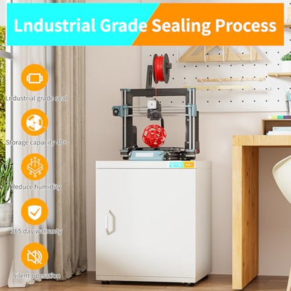 180L 3D Printer Stand with Filament Storage and Dehumidifier - color: 3D-DMMW