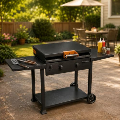 Handle & Hinge Kit for Blackstone Griddle 28" 36" 44" Lid Hinges and Handle - color: Orange