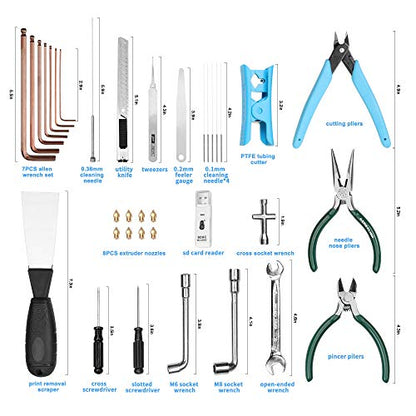 Creality 35-Piece 3D Printer Tool Kit with Case - style: 35 PCS
