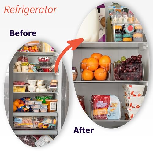 ClearSpace Pantry Organizers and Storage and Cabinet Organizer, 2 Pack - size: 10.5"L x 6"W x 3.5"H