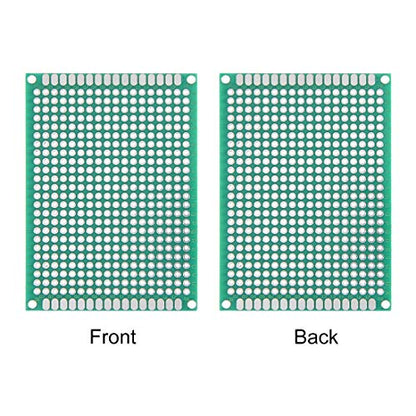uxcell 3pcs 5x7cm Double Sided PCB Board Universal Printed Circuit Proto Board for DIY Soldering Electronic Projects Practice Test Circuit - size: 5x7cm