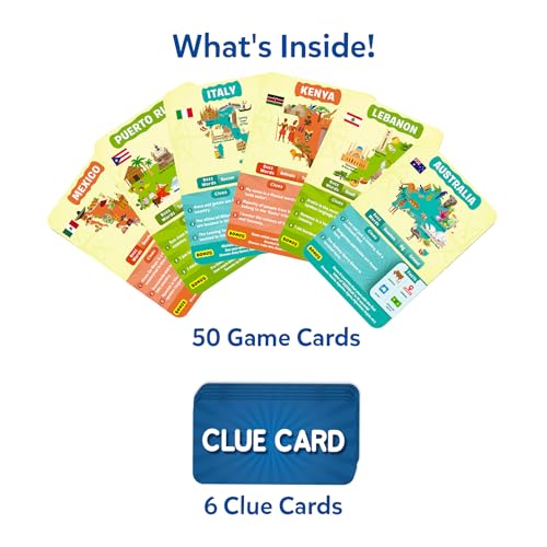 Skillmatics Guess in 10 – Countries of The World, Trivia Card Game - style: 8. Countries of the World