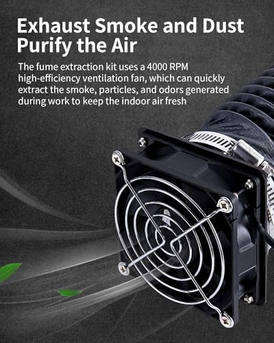 Creality Official Fan Extraction Kit for Ender Plus 3D Printer Enclosure with Fan Interface and Laser Engraver Enclosure - color: Fan Extraction Kit