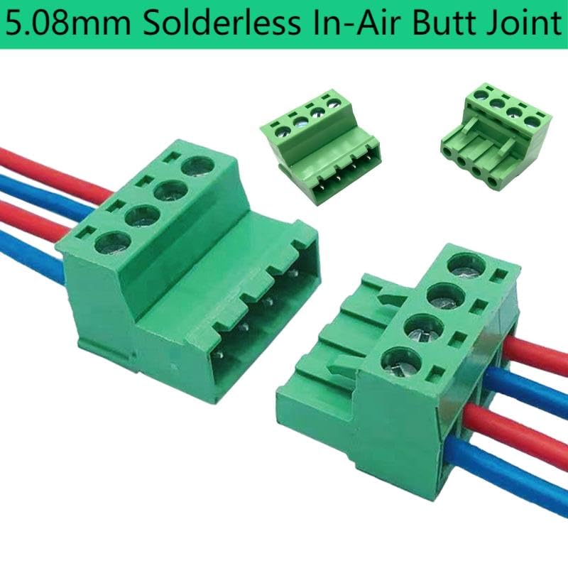 17pcs 5.08mm PCB Pluggable Screw Terminal Block Connector Kit 2/3/4 Pin