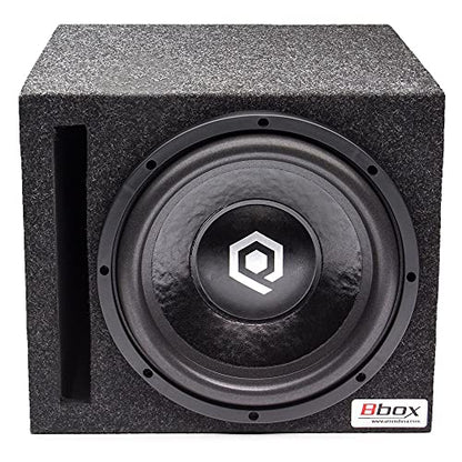 Atrend Bbox Car Pro Audio Speaker Enclosures 10” Single Vented Subwoofer/Speaker Enclosure High Grade MDF – Nickel Finish Speaker Terminals 18 Gauge Audio Cables - Improves Audio Quality, Sound & Bass - size: 10 inch, style: VENTED