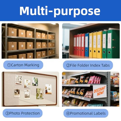 60 Pack Label Pockets, Clear Self-Adhesive Plastic Index Card Holders with Top Open,Square Label Sleeves for Organizing Storage Bins (60, 4.3 x 2.3 inches) - size: 4.3 x 2.3 inches
