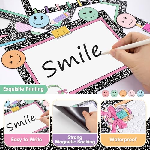 16 Pcs Magnetic Write Wipe Organization Chart, Artwork - style: Artwork
