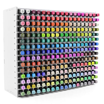 Marker Organizer, 270-Slot Marker Holder with Adjustable Dividers - size: 270 Holes