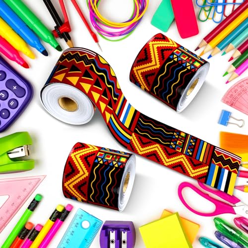 Outus 68 ft Juneteenth Day Bulletin Board Borders, 2.99 Inches - size: 2.99 Inches, style: Africa American