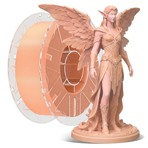 Creality 3D Printer RFID Filament, Hyper PLA Filament 1.75mm Bundle for 3D Printing, Hyper PLA RFID Filament No-Tangling High Precision, 1KG(2.2 lbs) Spool (Peach Pink) - color: Peach Pink