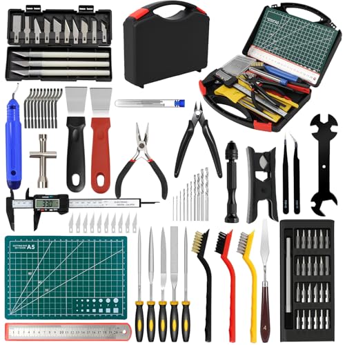 112 Pcs 3D Printer Tools Kit, 3D Printer Accessories for Cleaning,Finishing - color: 112PCS