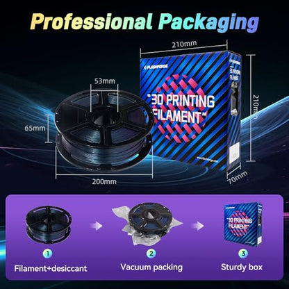 FLASHFORGE Chameleon Rapid PLA Filament 1.75mm Burnt Titanium, PLA Color Shift High Speed 3D Printer Filament, Max 500mm/s Fast Printing, Display Shimmering Effects from Various Angles and Light - color: Burnt Titanium