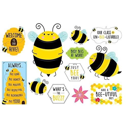CTP Busy Bees Bulletin Board Set for Classroom (Creative Teaching Press 10670) - color: Bees