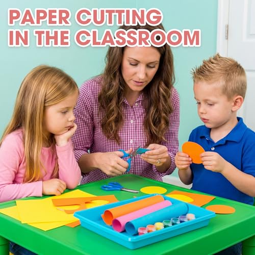 Maitys 15 Pcs Large Activity Plastic Art Trays for Kids Crafts, Pastel - color: Pastel