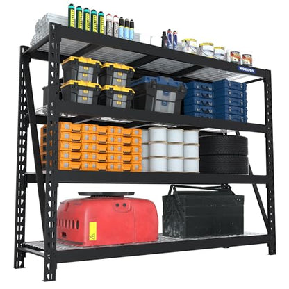 WORKPRO Heavy Duty Metal Garage Shelving, 68"W x 24"D x 65"H, 7200 LBS Load - size: 68"W x 24"D x 65"H