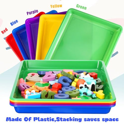 Hoteam Mix 5Pcs Paper Trays for Classroom Turn in Paper Tray, 16x12x1inch - size: 16x12x1inch