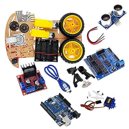 Avoidance Tracking Motor Smart Robot Car Chassis Kit Speed Encoder Box 2WD Module