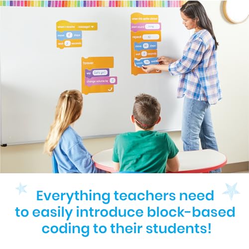 hand2mind Scratch Block-Based Coding Magnetic Demonstration Set - style: Demonstration Set