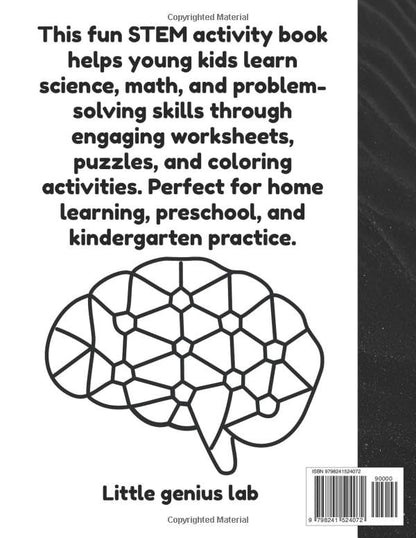 STEM activity book for kids: 50 Fun worksheets to Learn Science, Technology, Engineering and Math | Age 3-7