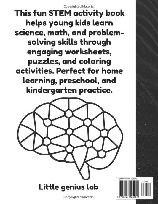 STEM activity book for kids: 50 Fun worksheets to Learn Science, Technology, Engineering and Math | Age 3-7