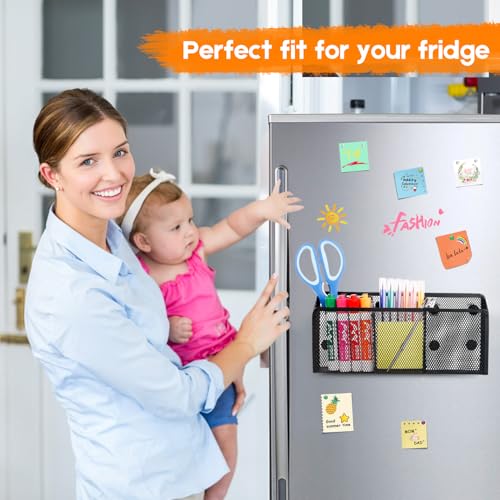 Magnetic Pencil Holder Whiteboard Pen Holder Locker Accessories (3-Slot*1)