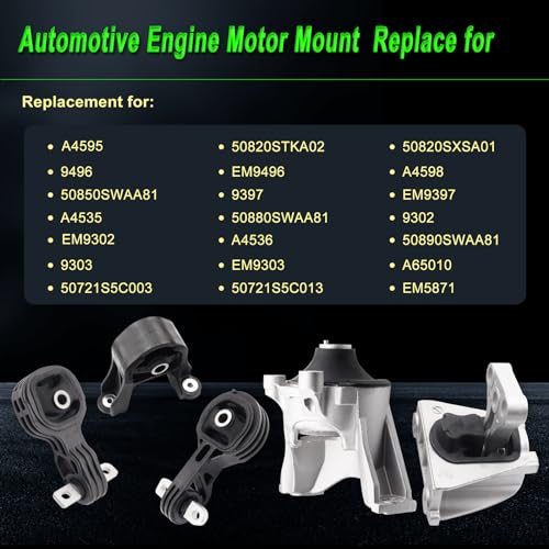 Engine Motor Mount Compatible with 2007-2011 CR-V 2.4L 4WD FWD - size: 2007-2011 CR-V 2.4L 4WD FWD