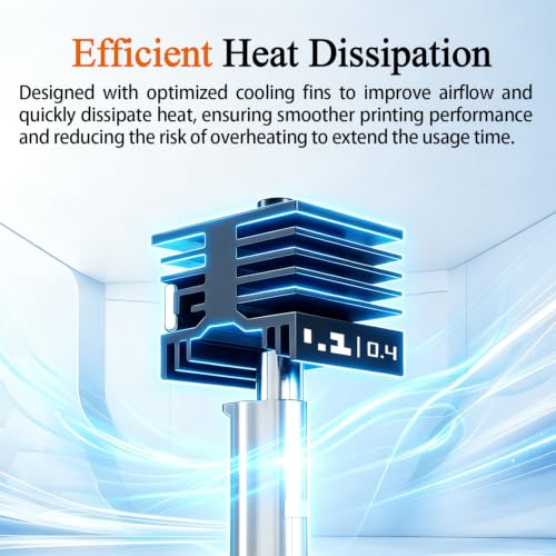 4‑Pack 0.4mm P2S Hotend for Bambu Lab P2S Nozzle X2D/H2D/H2S/A1/A1 Mini - style: 4PK 0.4mm