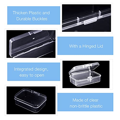 13 Pack Small Plastic Bead Organizers with Clear Case, 2.5 x 1.8 x 0.8 Inch - size: 2.5 x 1.8 x 0.8 Inch