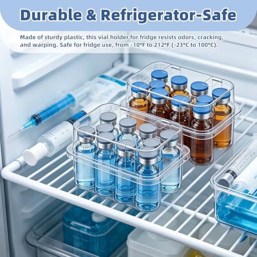 10-Pack 3mL Vial Storage Case, 10-Slot Insulin & GLP-1 Organizer - size: 3ml 10-slot 10pcs