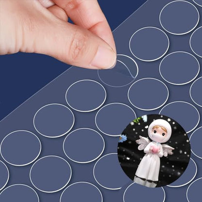 Adhesive Stick dots Two-Sided Sided Mounting Putty Stick Tack for Wall Hanging Crafts Balloons Festival Party Decorations,Clean Removable(0.39"*0.39"-100) - size: 0.39" X 0.39"