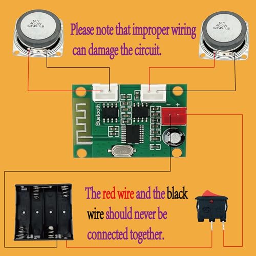 DIY Bluetooth Speaker Kit Wood Case, Teens & Adults STEM Electronic Project
