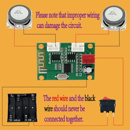 DIY Bluetooth Speaker Kit Wood Case, Teens & Adults STEM Electronic Project