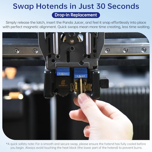 2 Pack BIQU Panda Juicer SF Hotend Print Head Kit for Bambu-Lab H2D/H2S/H2C/A1/A1 Mini Upgrade Standard Flow High Temperature Hot End 0.4mm Hardened Steel Detachable Nozzle with 5PCS Silicone Sock - size: Panda Juicer SF(For H2D/H2S/H2C/A1/A1 Mini)