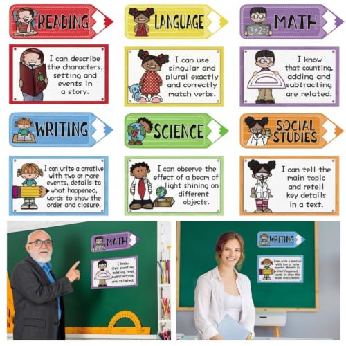 Feifeiya 12 Pcs Magnetic Objectives Classroom Organization for Teachers