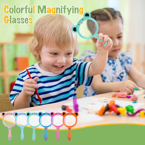 Magnifying Glass for Kids Hand Lens Kids Magnifying Glass Plastic Magnifier
