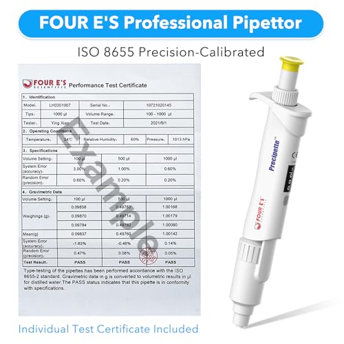 FOUR E'S SCIENTIFIC 1-5mL Pipette Pro, Single-Channel Pipettor - size: 08 (1-5mL)