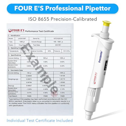 FOUR E'S SCIENTIFIC 1-5mL Pipette Pro, Single-Channel Pipettor - size: 08 (1-5mL)