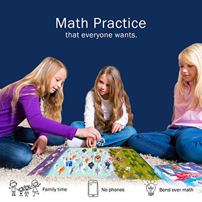 Cloud Hoppers Addition and Subtraction Game - Fun Math Board Game for 6-8 Year Olds, Easy to Play Educational Game for Kids at Home, Perfect STEM Toy Gift for Girls & Boys, Grade 1 & Up - style: Cloud Hoppers