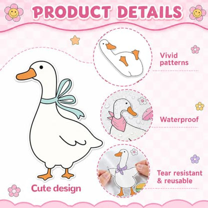 Silly Goose Bulletin Board Decoration Set Inspirational Back to School Classroom Decoration Cute Goose Blooming Floral Paper Cutouts for Home School Classroom Chalkboard Wall Door Party Supplies - style: Silly Goose