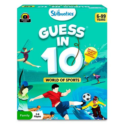 Skillmatics Guess in 10 Trivia Card Game – Sports, Gift for Boys & Girls - style: 7. Sports